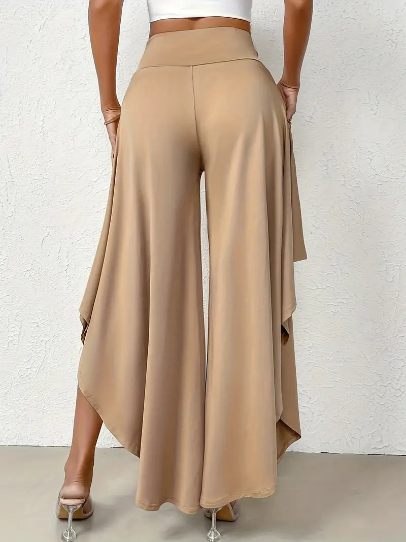 Samira – Elegant Asymmetric Hem Trousers