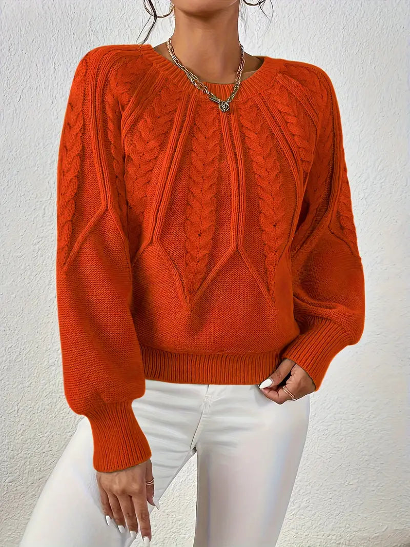 Yashodha – Stylish Puff Sleeves Knitted Sweater