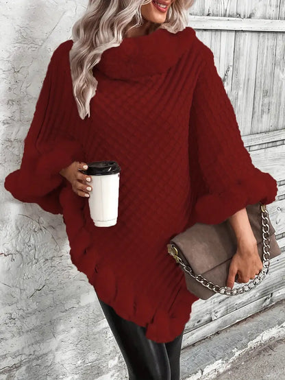 Dahlia – Poncho-style Knitted Sweater