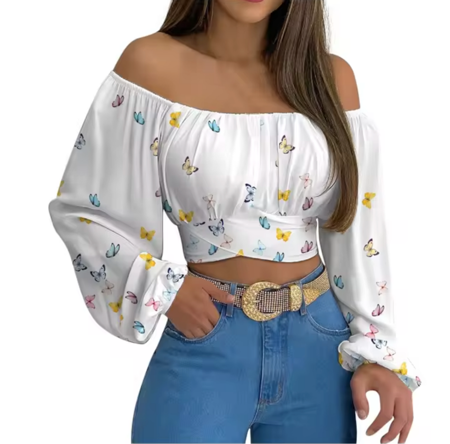 Larissa - Off Shoulder Cropped Top