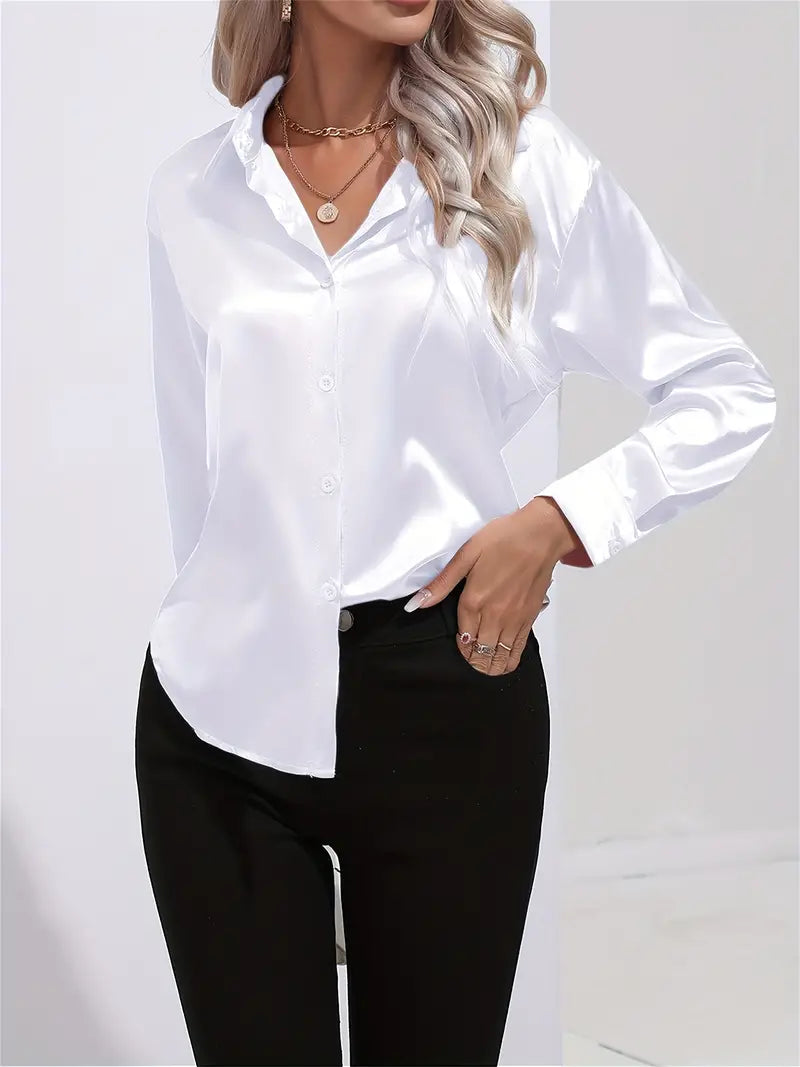 Acacia – Luxury Satin Blouse