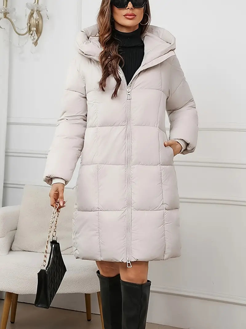 Mandy – Long Puffer Jacket with Hood