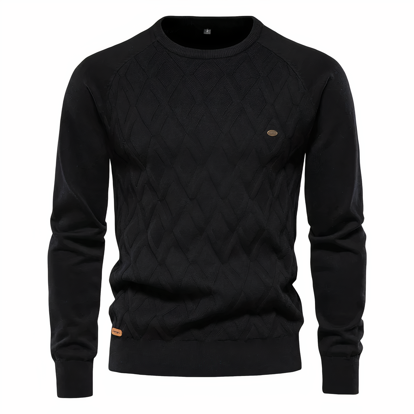 Adam - Men's diamond pattern knitted sweater