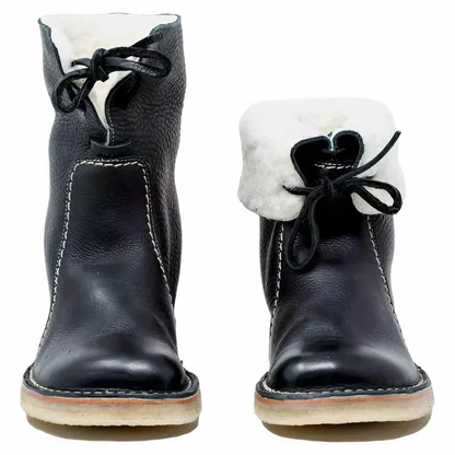 Andrea - Leather Snow Boots