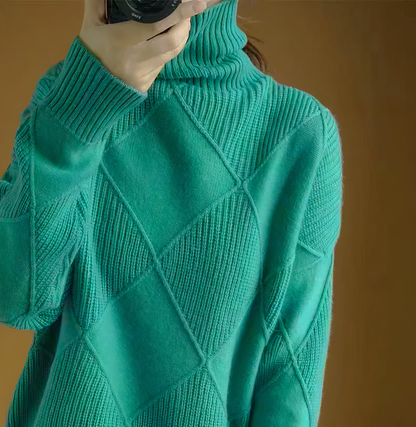 Ellie - Long Sleeve Turtleneck Sweater