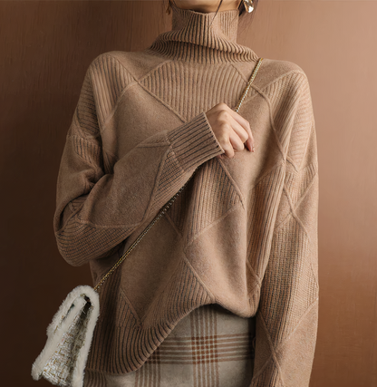 Ellie - Long Sleeve Turtleneck Sweater