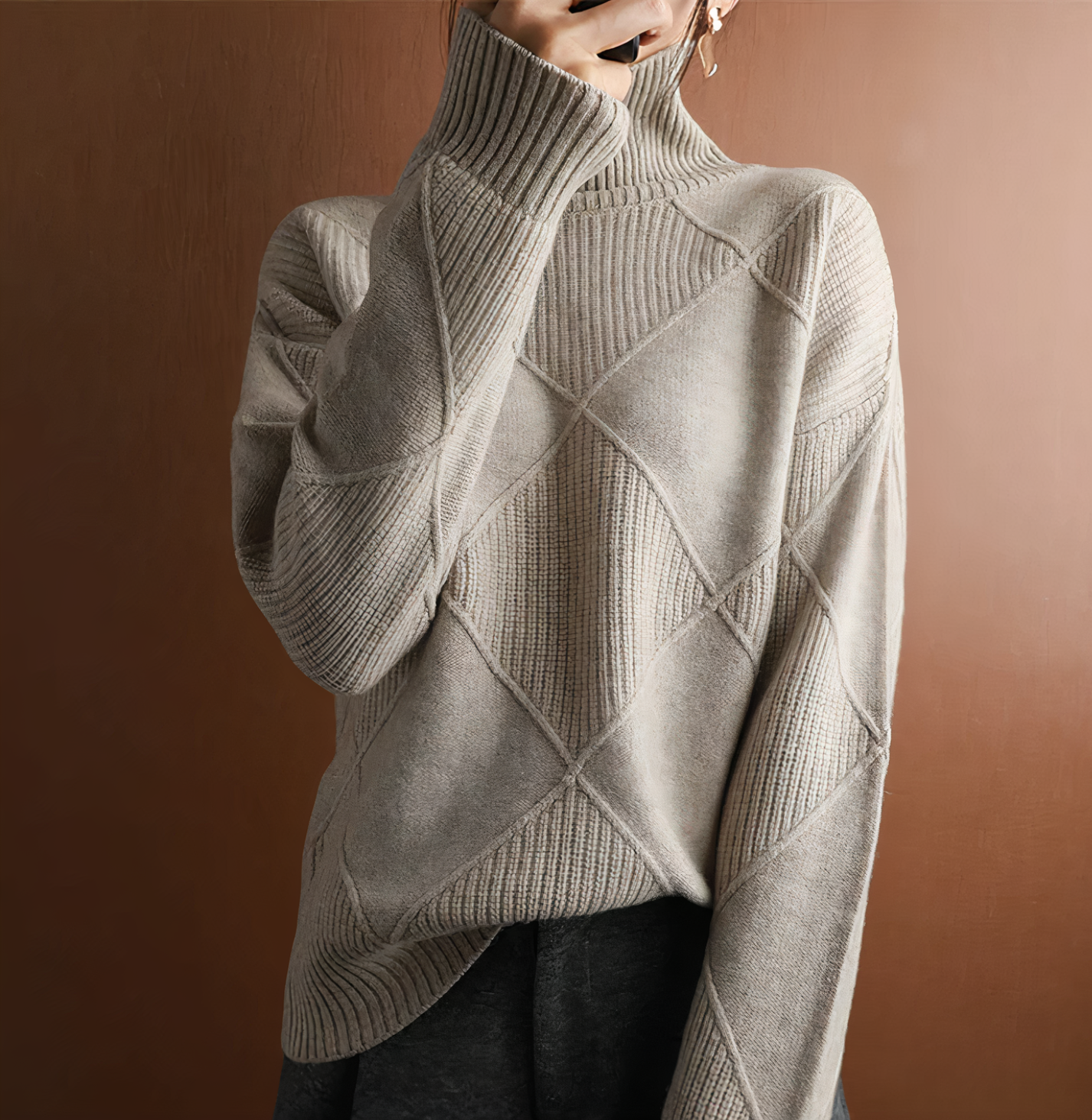 Ellie - Long Sleeve Turtleneck Sweater