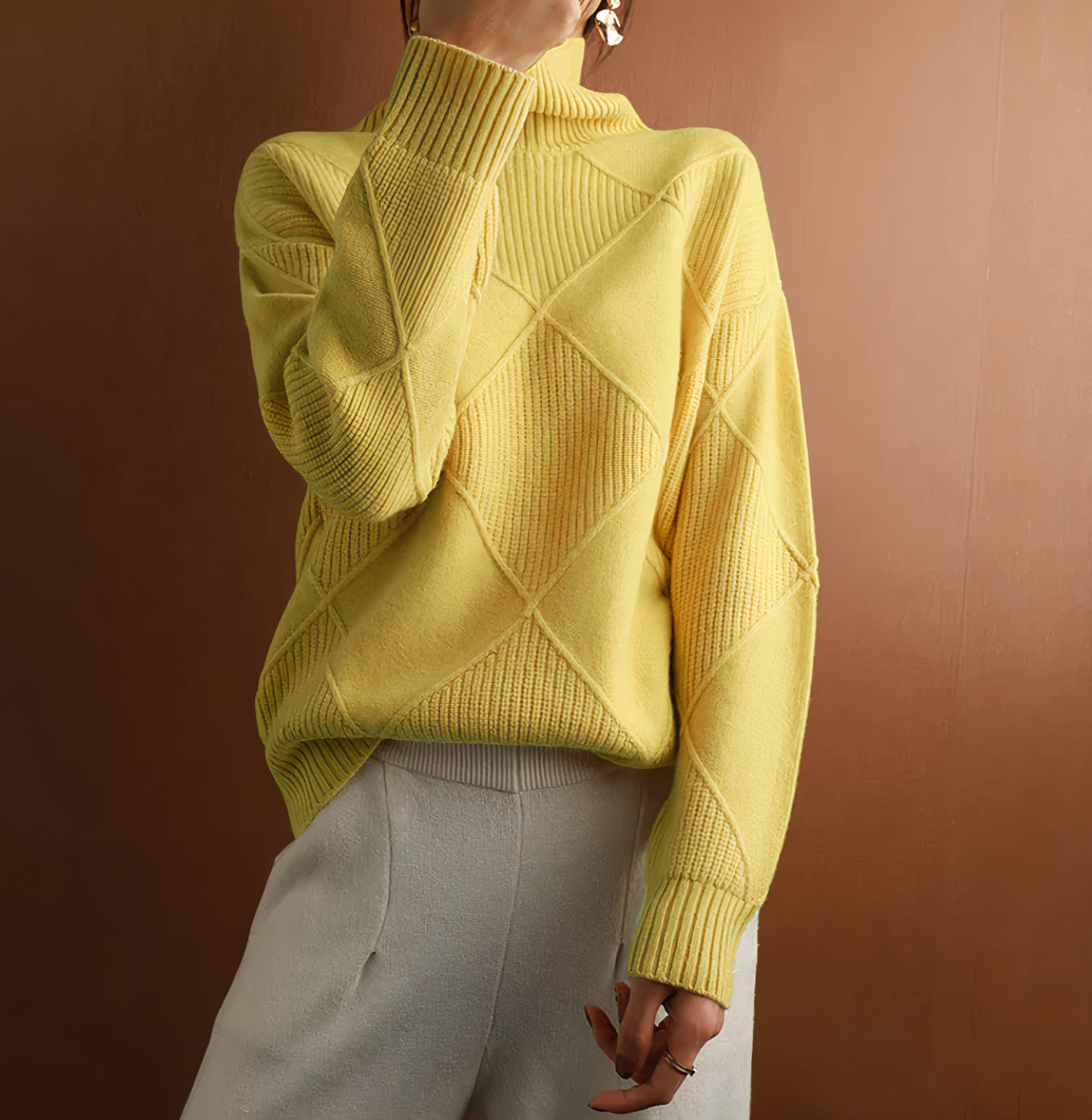 Ellie - Long Sleeve Turtleneck Sweater