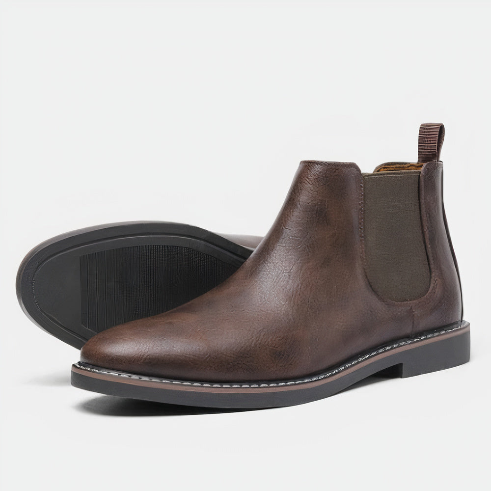 Gerno - Chelsea leather boots for men