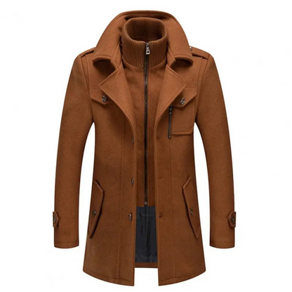 Grayson - Fashionable double collar jacket for men