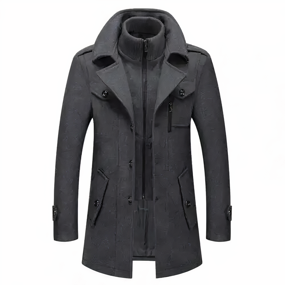 Grayson - Fashionable double collar jacket for men