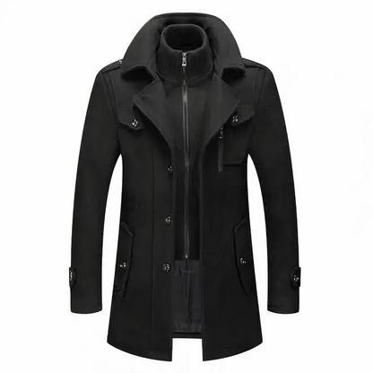 Grayson - Fashionable double collar jacket for men