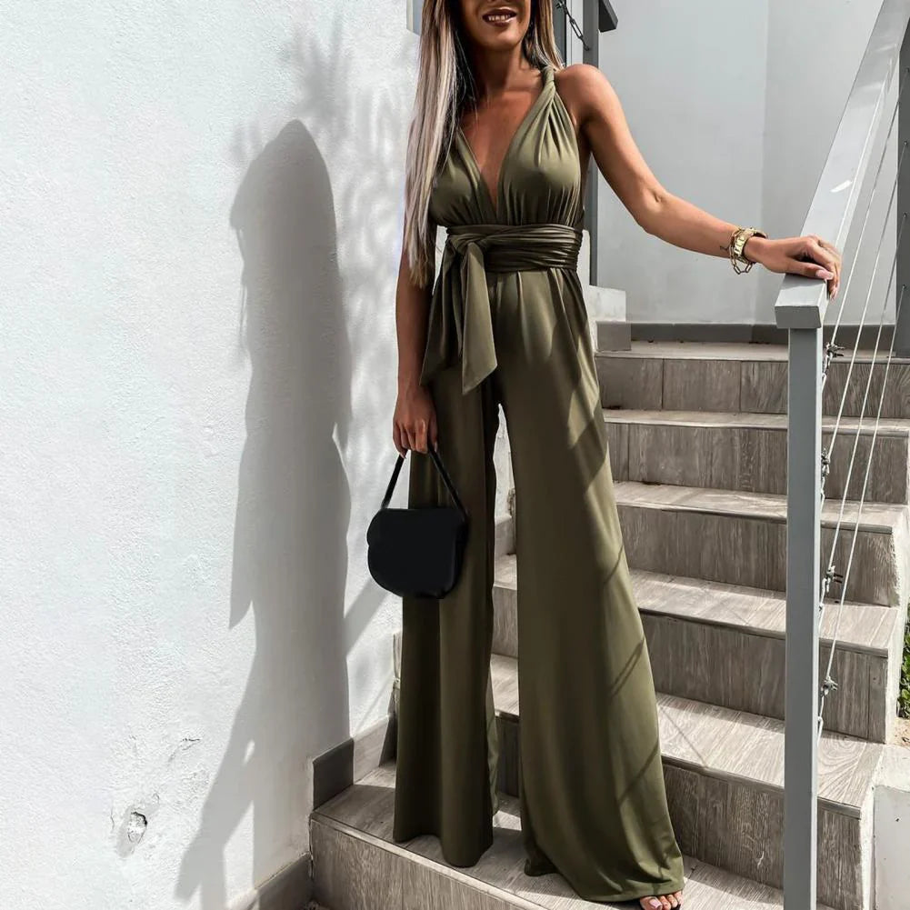 Laura – Elegant Wide Leg Jumpsuit