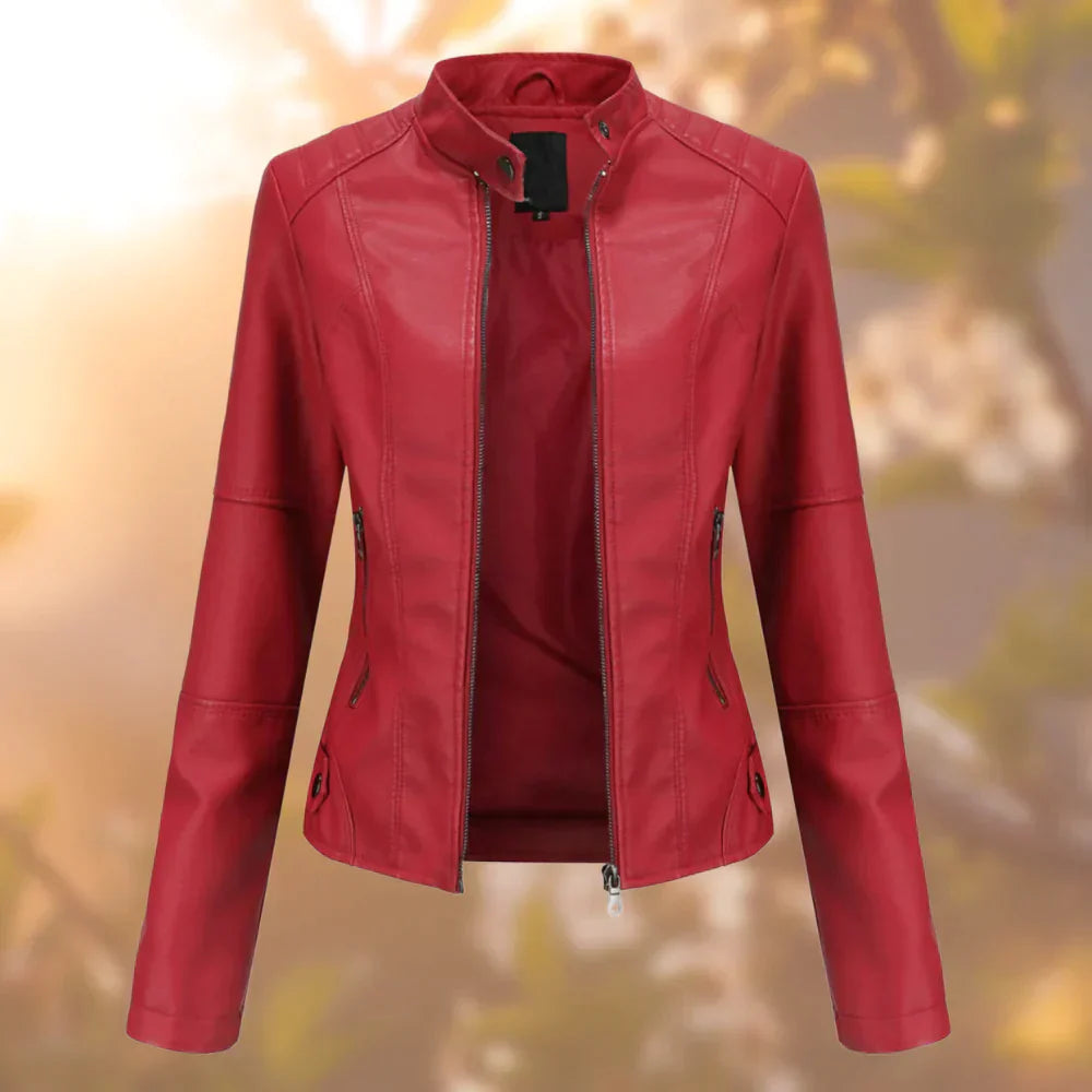 Halle - Leather jacket for women