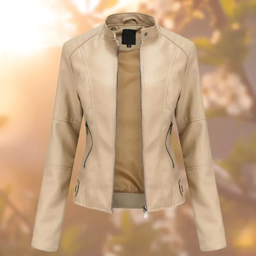 Halle - Leather jacket for women