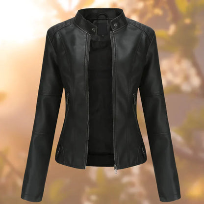 Halle - Leather jacket for women