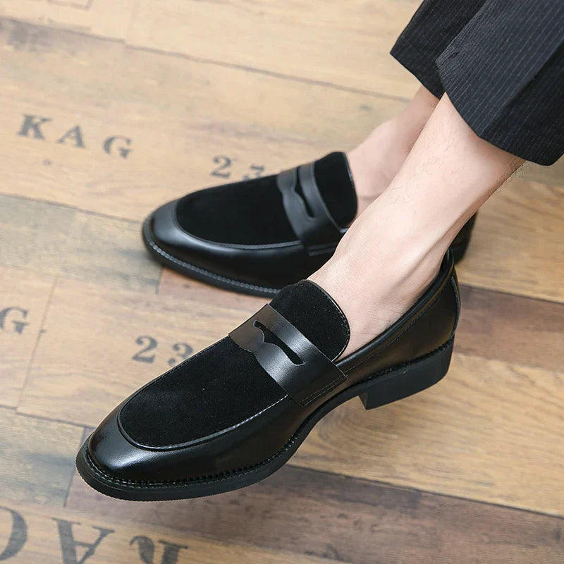 Bray - Elegant suede and leather loafers