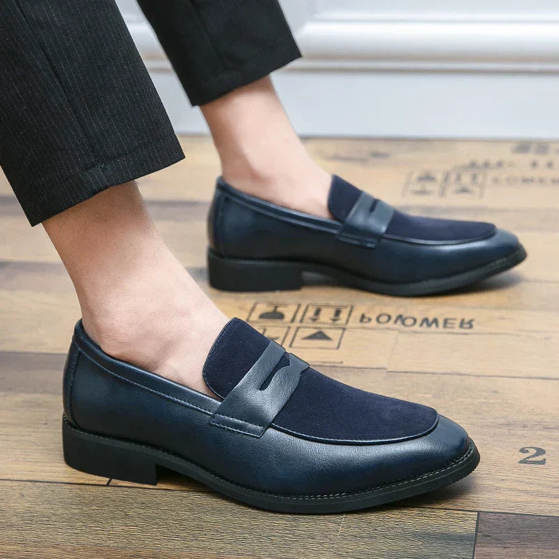 Bray - Elegant suede and leather loafers