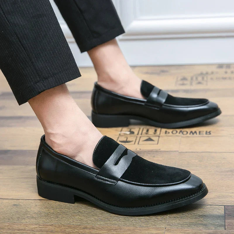 Bray - Elegant suede and leather loafers