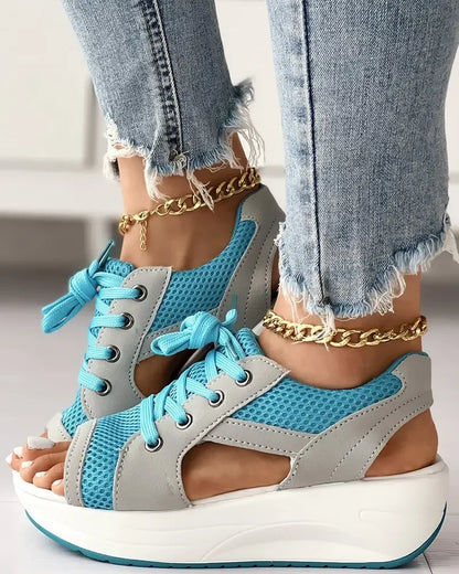 Cayenne – Stylish Mesh Wedge Shoes