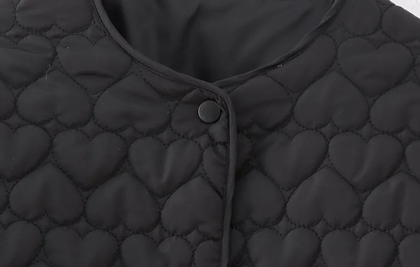 Akhira – Quilted Jacket with Heart Pattern