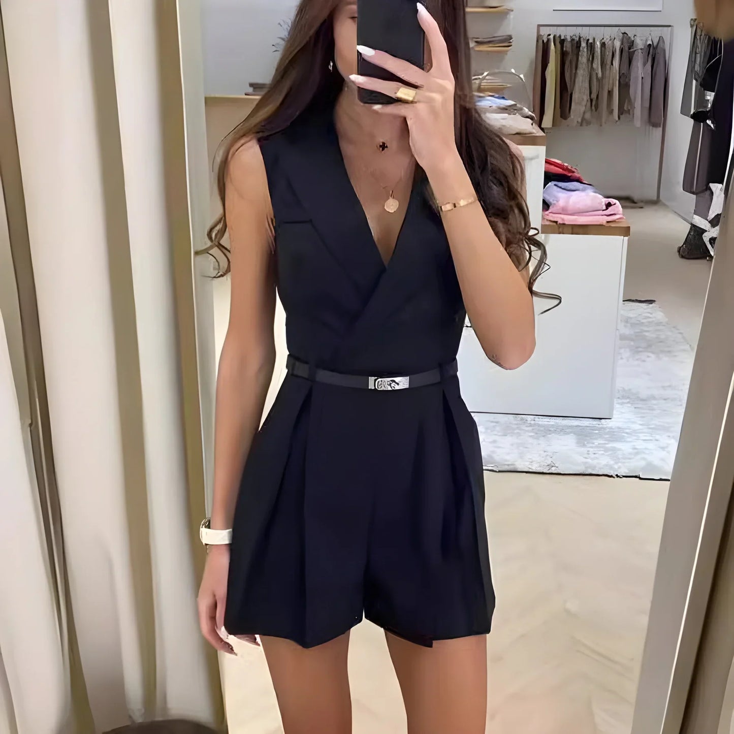 Agatha – Elegant Sleeveless Romper