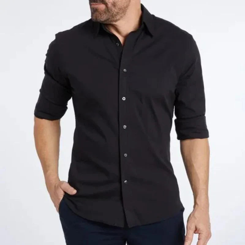 Gavin – Long Sleeved Cotton Shirt