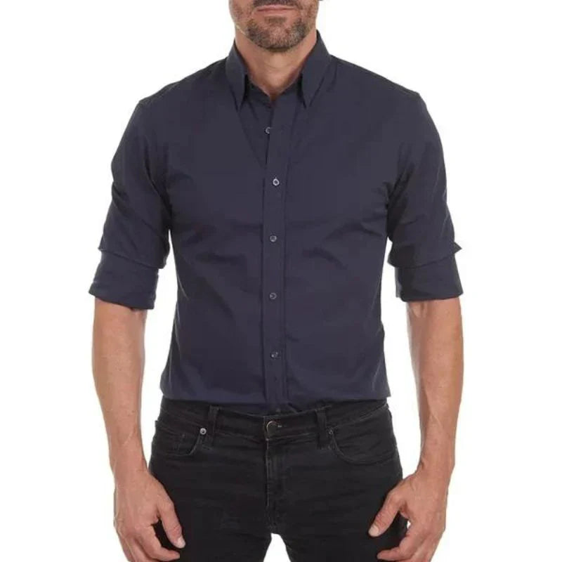 Gavin – Long Sleeved Cotton Shirt