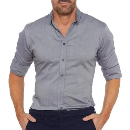 Gavin – Long Sleeved Cotton Shirt