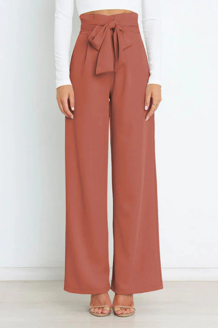 Alina - Elegant wide leg trousers