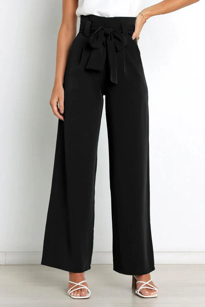 Alina - Elegant wide leg trousers