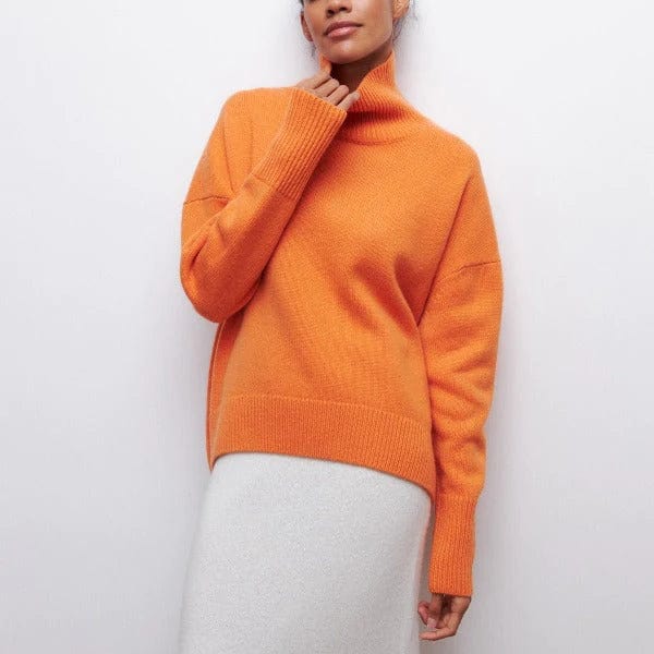 CLARA Oversized Cashmere Turtleneck Sweater