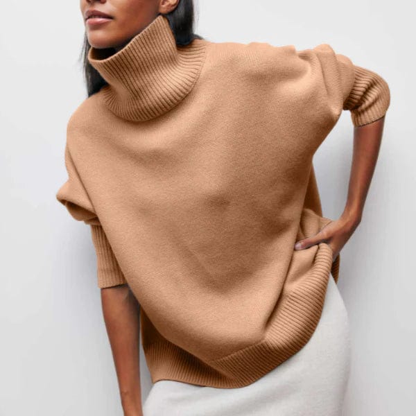 CLARA Oversized Cashmere Turtleneck Sweater