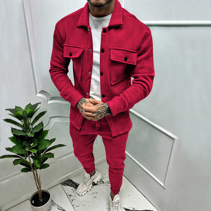 Isidore - 2-piece suede tracksuit