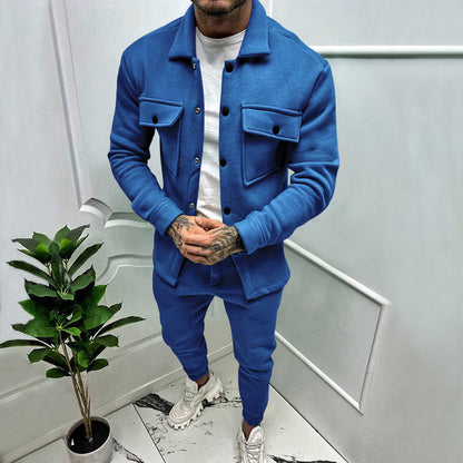 Isidore - 2-piece suede tracksuit