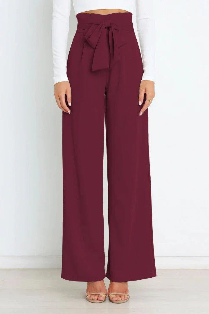 Alina - Elegant wide leg trousers