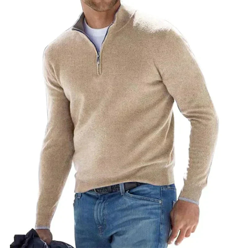 Ralf polo - Stylish zip sweater for men