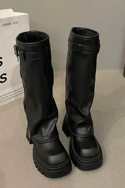 Shana – Knee-High Leather Boots