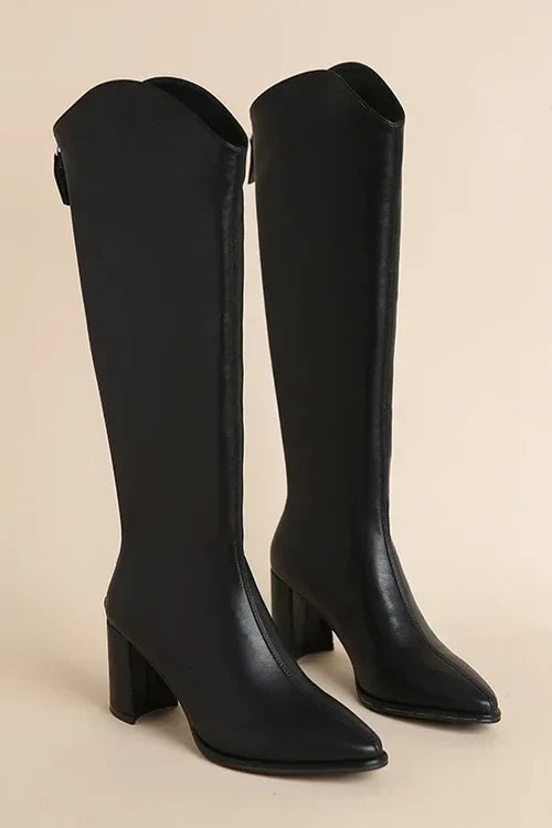 Adele – Knee-High Leather Boots