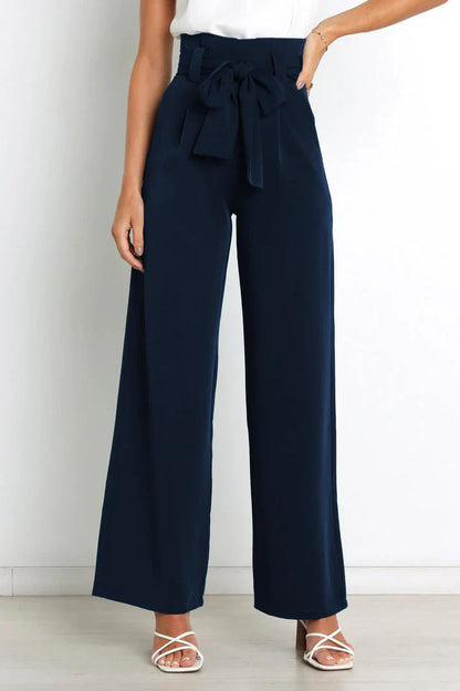 Alina - Elegant wide leg trousers