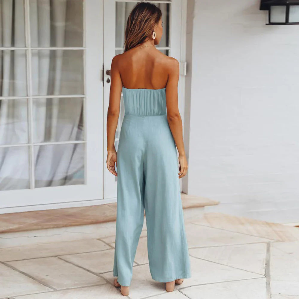 Ame – Stylish Strapless Jumpsuit