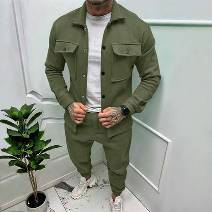 Isidore - 2-piece suede tracksuit