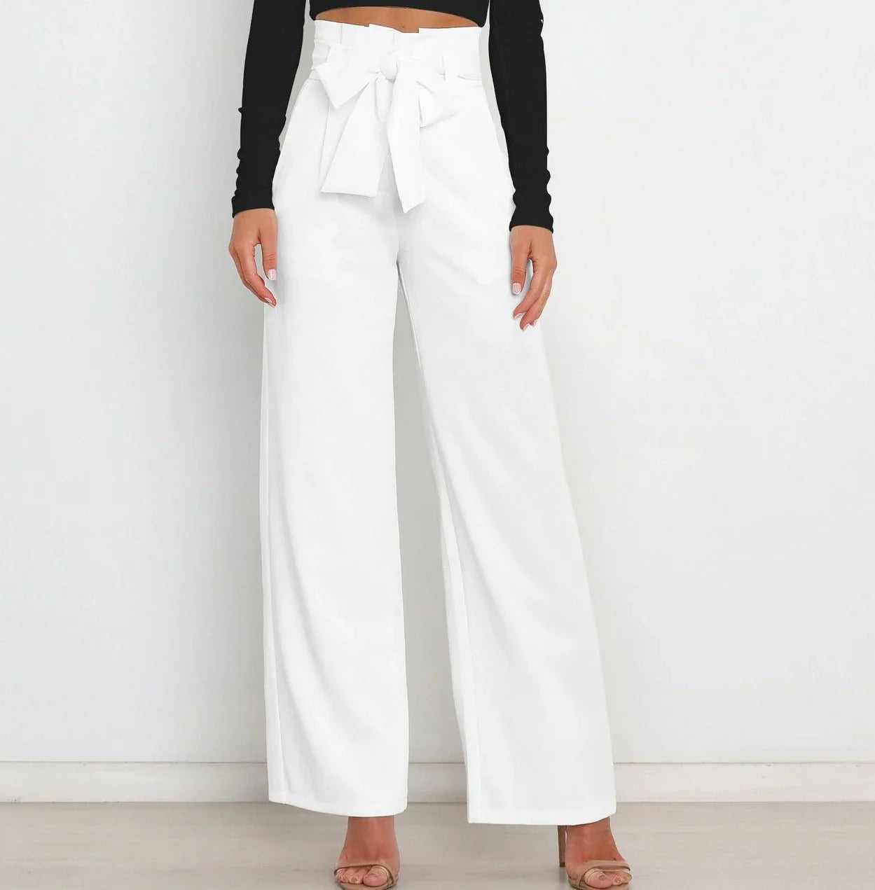 Alina - Elegant wide leg trousers