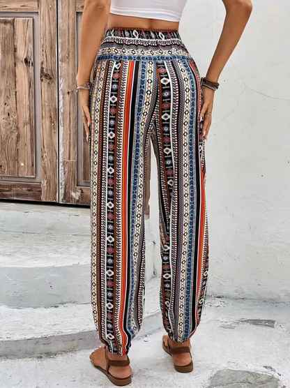 Nelli - Ethnic Print Trousers