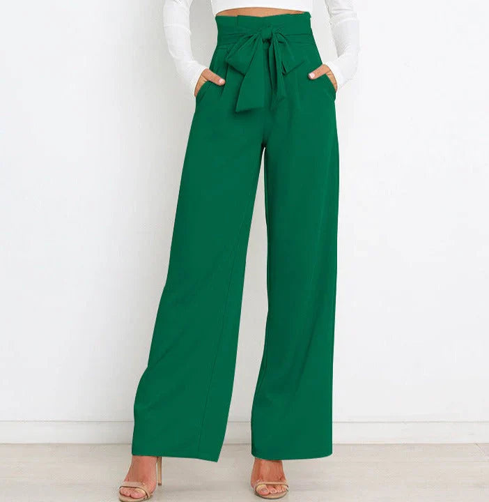 Alina - Elegant wide leg trousers