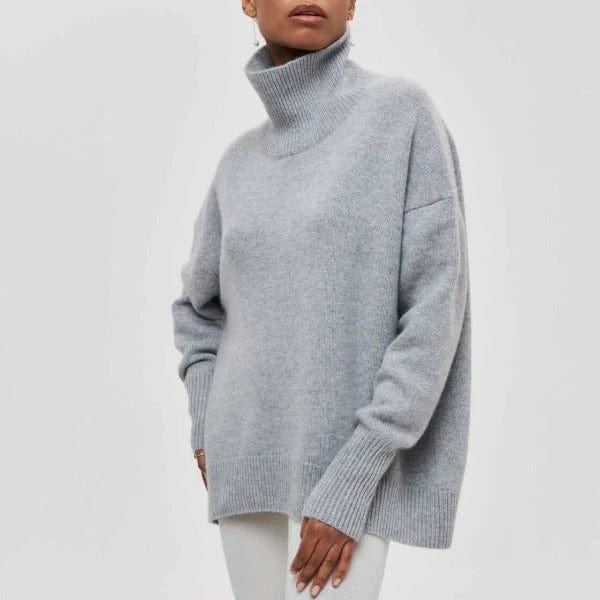 CLARA Oversized Cashmere Turtleneck Sweater