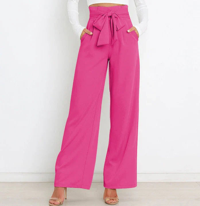 Alina - Elegant wide leg trousers