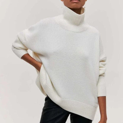 CLARA Oversized Cashmere Turtleneck Sweater