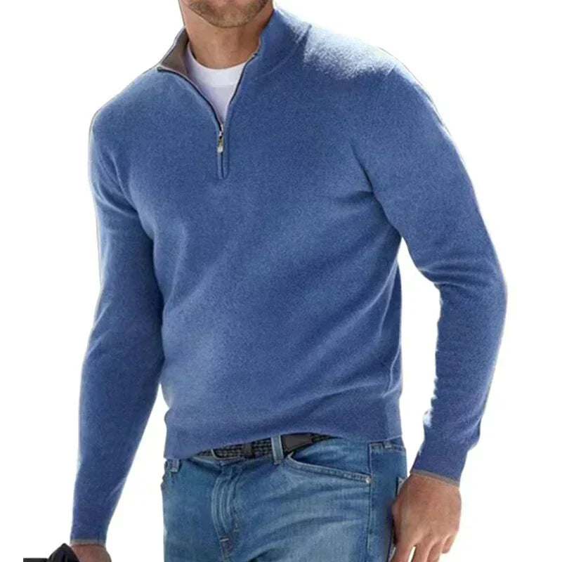 Ralf polo - Stylish zip sweater for men