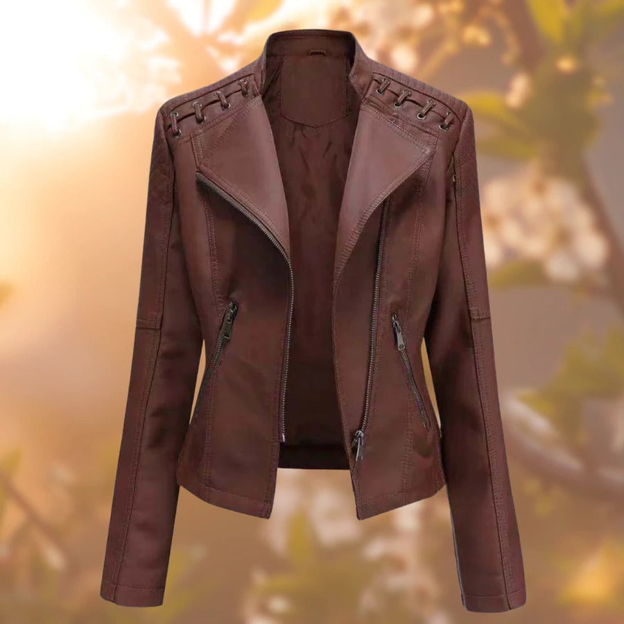 Lana - Stylish & timeless women's leather jacket